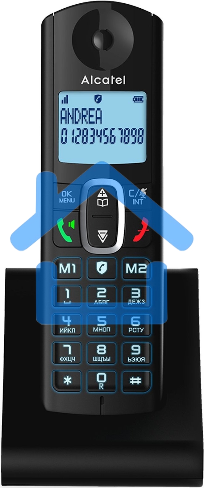 Радиотелефон ALCATEL F685 черный