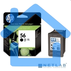 Картридж струйный HP №56 C6656AE черный для HP PCS 2100/DJ 5550/450/PS 7150/7350/7550 (520стр.)