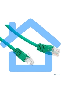 Патч-корд UTP Cablexpert кат.5e 0.25м, литой, многожильный, зеленый