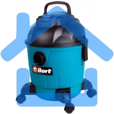 Пылесос строительный Bort BSS-1218 91272256 1200 Вт, вместимость 18 л, 26,5 л/сек, 6,3 кг, набор аксессуаров 7 шт