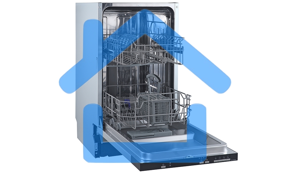 Встраиваемая посудомоечная машина Zigmund & Shtain DW 139.4505 X, черный, 44.5 см, 9 компл., 49 дБ, класс A++