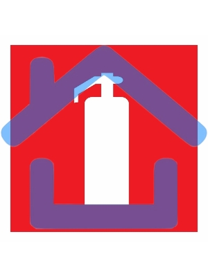 Наклейка знак пожарной безопасности 