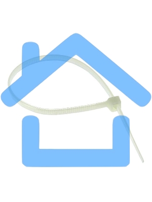 Хомут кабельный 2.5х100 нейл. белый (уп.100шт) EKF plc-c-2.5x100