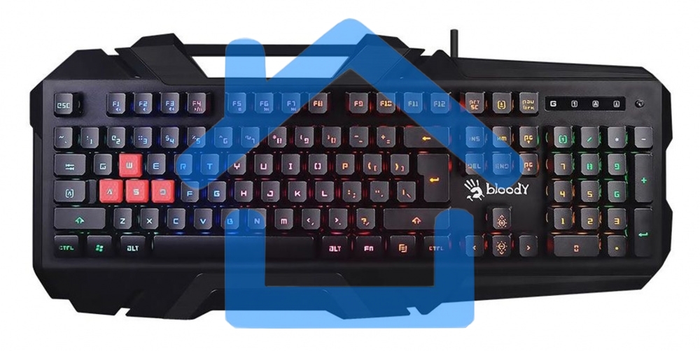 Клавиатура A4tech B150N черный USB Gamer LED 1115067