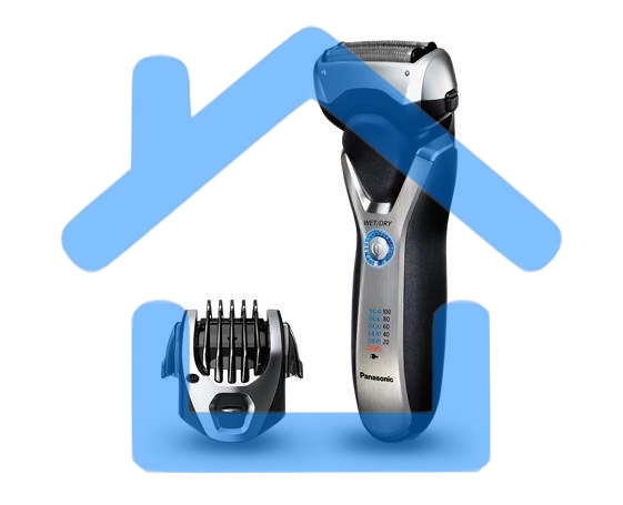 Электробритва сетчатая Panasonic ES-RT77-S520 реж.эл.:3 питан.:аккум. серебристый/черный