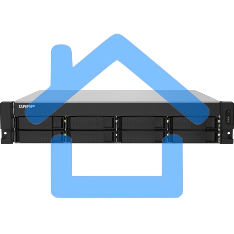 Сетевое хранилище без дисков SMB QNAP TS-832PXU-4G 8-Bay AL324 quad-core 1.7 GHz 2U rackmount NAS, 4Gb DDR4 UDIMM RAM (max 1x16Gb), SATA 6Gb/s, 2x 10GbE SFP+ LAN, 2x2.5 GbE LAN, 1x PCIe Gen2 x2 slot. W/o RAIL-B02