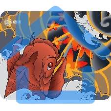 Коврик для мыши Cactus CS-MP-PRO04XL Fish 400x300x3мм Коврик для мыши Cactus CS-MP-PRO04XL Fish 400x300x3мм