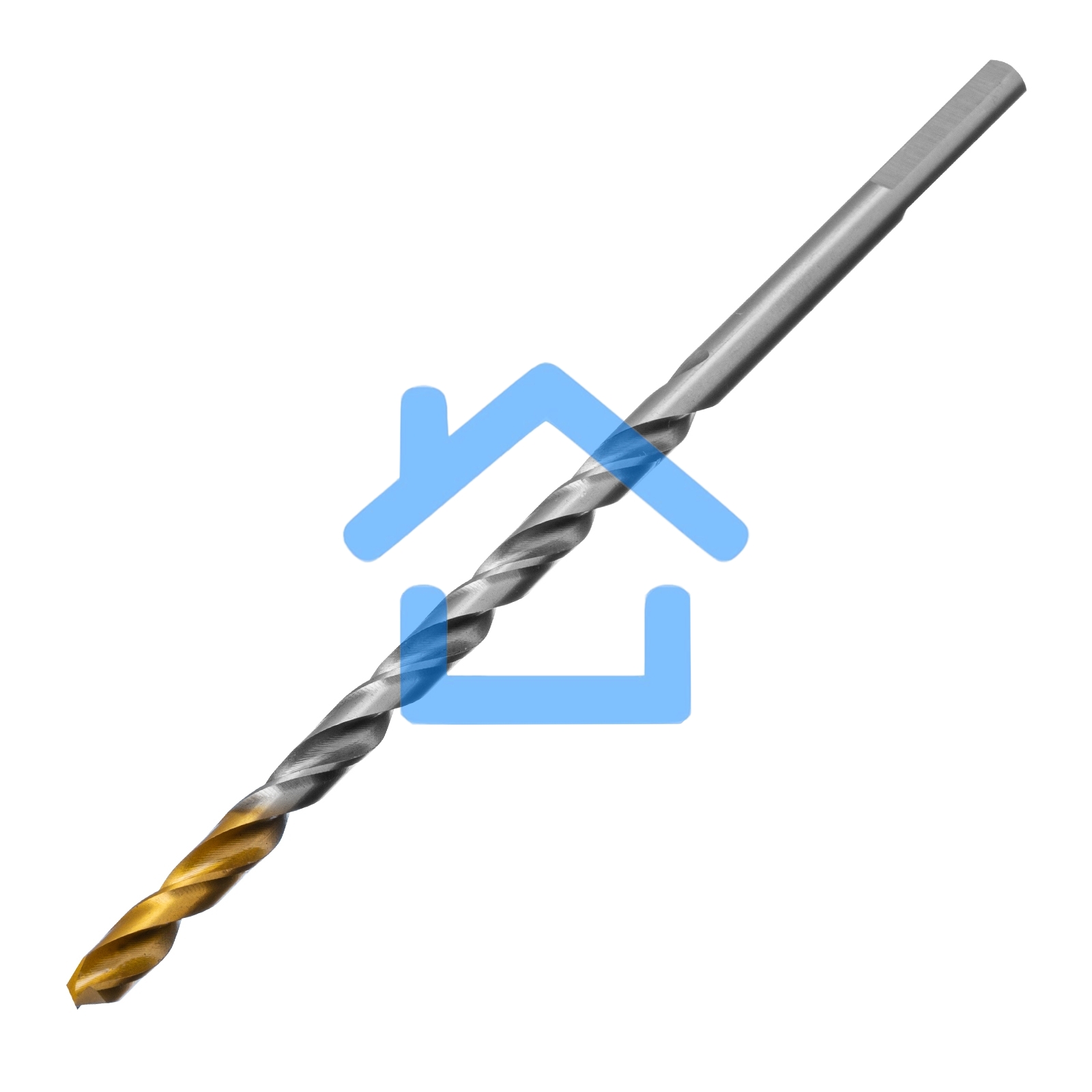 Сверло спиральное по металлу 5 х 132 мм, Р6М5, Golden Tip, удлиненное Denzel