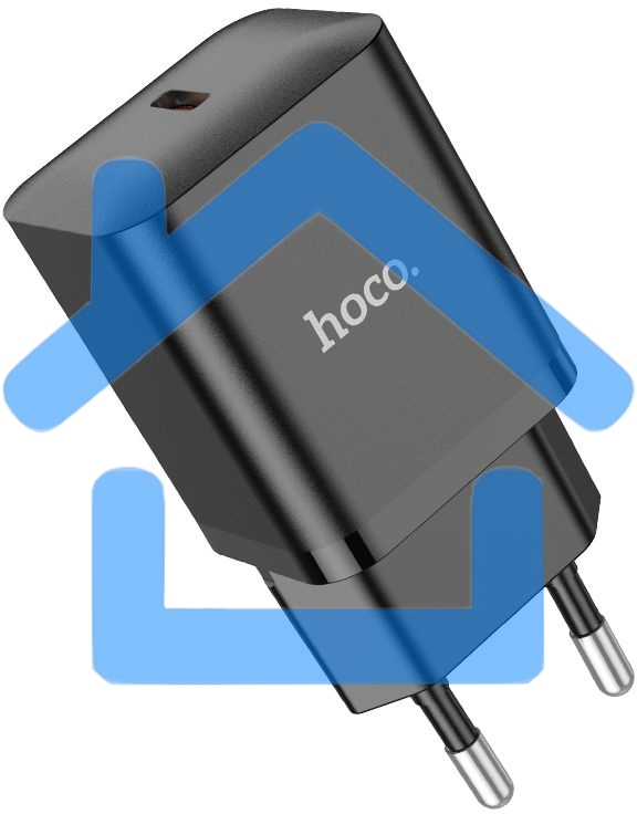 Сетевое зарядное устройство Hoco N27 Black 20W 3A+2.22A+1.67A (PD+QC+AFC) USB-C универсальное черный
