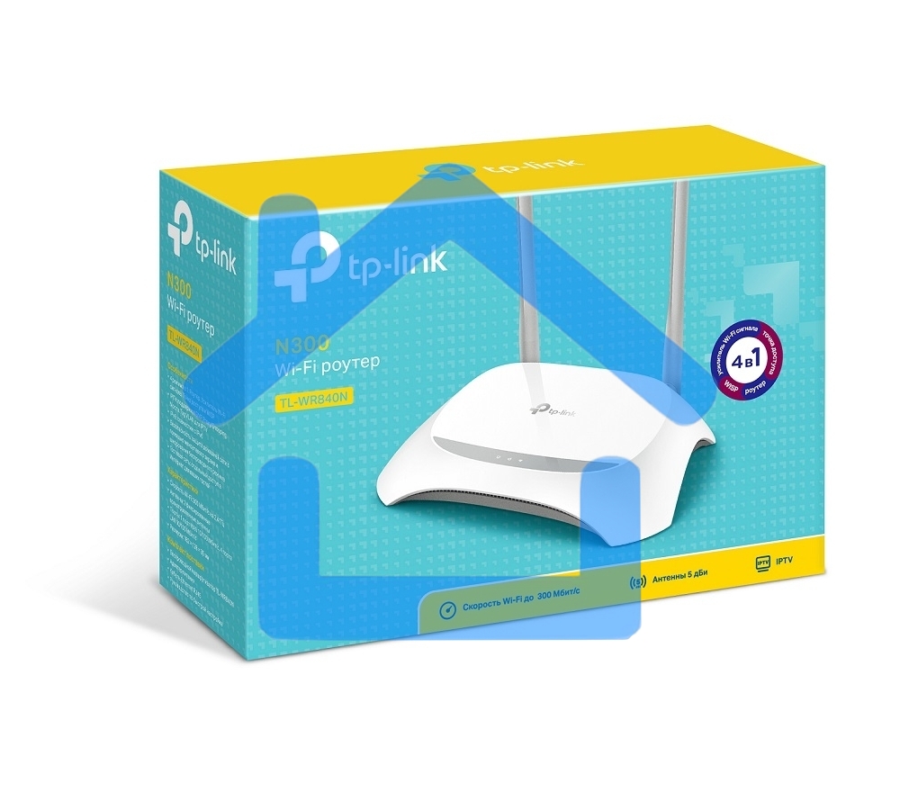Роутер беспроводной TP-Link TL-WR840N N300 10/100BASE-TX белый