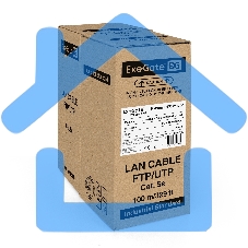 Кабель ExeGate Special UTP 4 пары кат.5e CCA, 26AWG, бухта 100м, серый, PVC