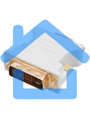 Переходник Rexant (17-6821) ПЕРЕХОДНИК шт.DVI - гн.VGA GOLD