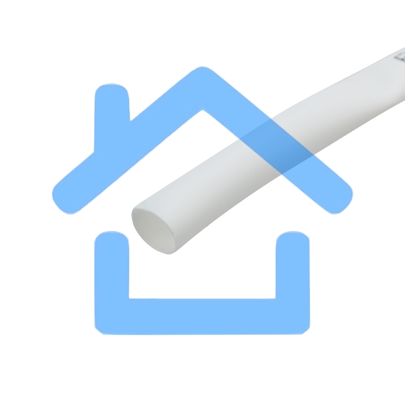 Трубка термоусаживаемая 5,0/2,5 мм белая, ролик 2,44 м Rexant