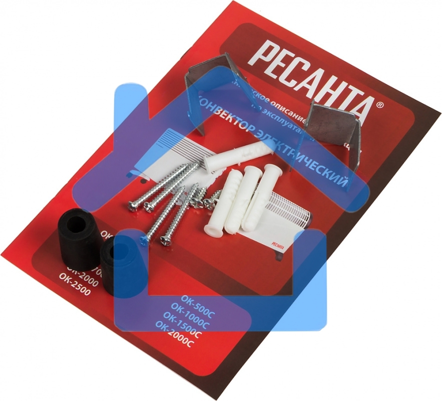 Конвектор Ресанта ОК-1500СН белый, 1500 Вт, 15 м2, термостат