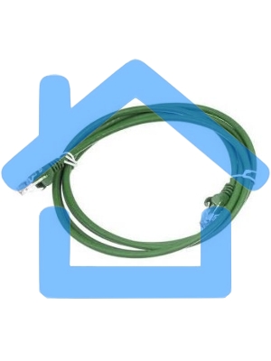 Патч-корд Lanmaster LAN-PC45/U6-2.0-GN вилка RJ-45-вилка RJ-45 кат.6 2м зеленый LSZH (уп.:1шт)
