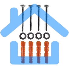 Держатель-органайзер для покрасочных работ, настенный, черный Rexant 38-0654