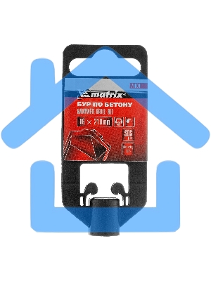 Бур по бетону Matrix, 16 x 210 мм, SDS PLUS