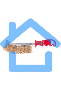 Щетка Matrix металлическая латунированная, пластиковая ручка