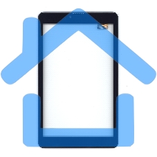 Сенсорное стекло (тачскрин) для Irbis TZ885, черное c рамкой