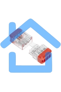 Экспресс-клемма Rexant СМК 2273-203R проходная разъемная 3 полюса 0,5-2,5мм² (50 шт/уп)