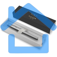 Ручка перьевая Parker Urban Core F200 (1931605) Metro Metallic CT M сталь нержавеющая, подарочная коробка