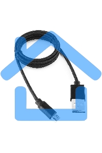 Кабель Gembird USB 2.0 Cablexpert CC-mUSB2bk1m, AM/microBM 5P, 1м, нейлоновая оплетка, алюминиевые разъемы, черный, пакет