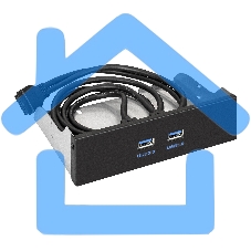 Планка USB на переднюю панель ExeGate EX289289RUS U5H-615, 5,25