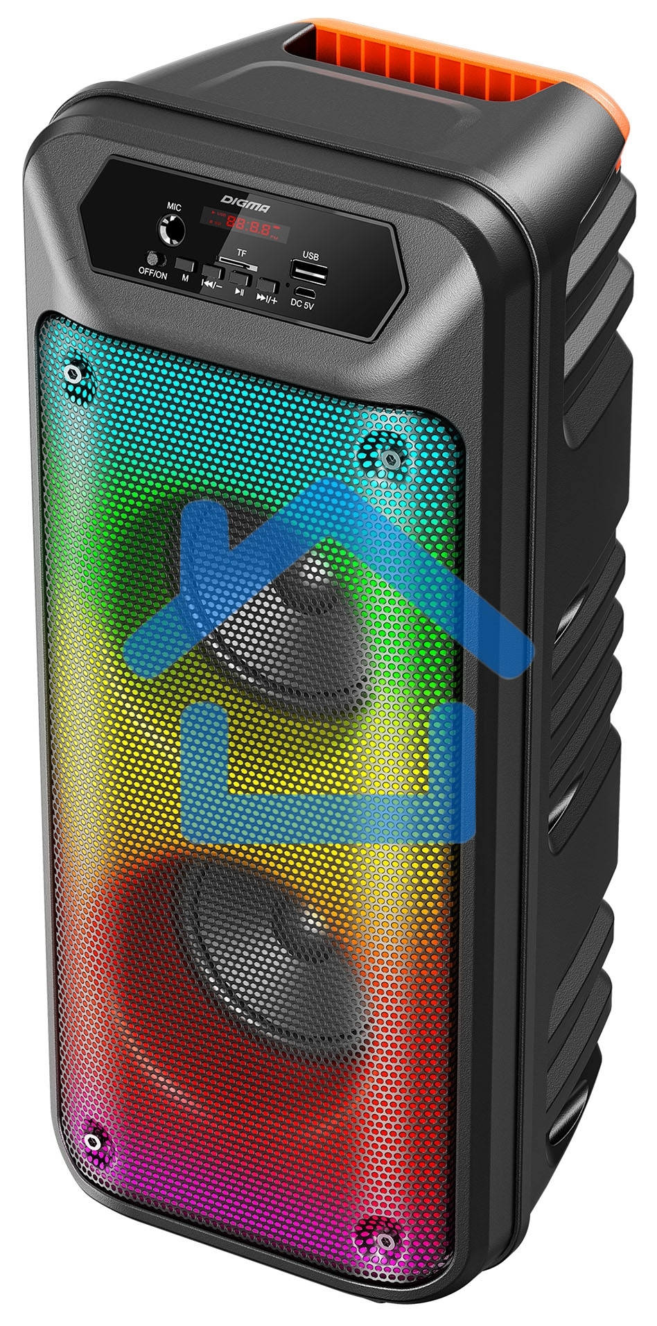 Минисистема Digma D-MC1705 черный 100Вт FM USB BT micro SD