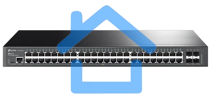 Коммутатор 48-портовый гигабитный управляемый уровня 2+ TP-Link TL-SG3452X JetStream с четырьмя слотами SFP+ 10 Gbит/с