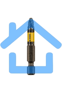 Набор бит комбинированный 3 шт., PZ1, PZ2, PZ3, 50 мм, сталь S2 Denzel