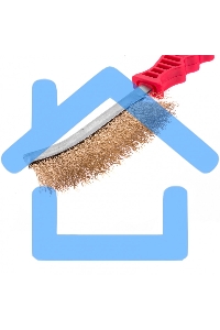 Щетка Matrix металлическая латунированная, пластиковая ручка