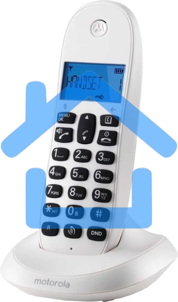 Радиотелефон Dect Motorola C1001СB+ белый АОН