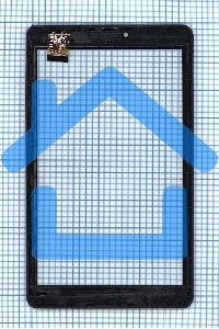 Сенсорное стекло (тачскрин) для Irbis TZ885, черное c рамкой