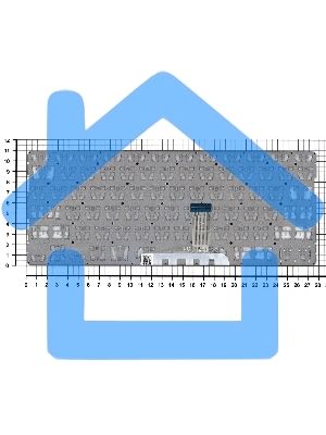 Клавиатура для ноутбука HP Chromebook 14A-NA белый