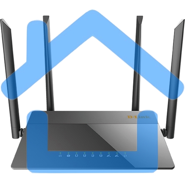 Маршрутизатор DIR-841/GF,DIR-841/GFRU AC1200 Wi-Fi Router, 1000Base-X SFP WAN, 4x100Base-TX LAN, 4x5dBi external antennas