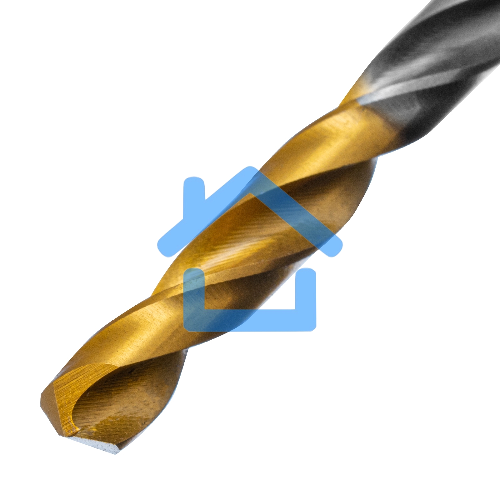 Сверло спиральное по металлу 5 х 132 мм, Р6М5, Golden Tip, удлиненное Denzel