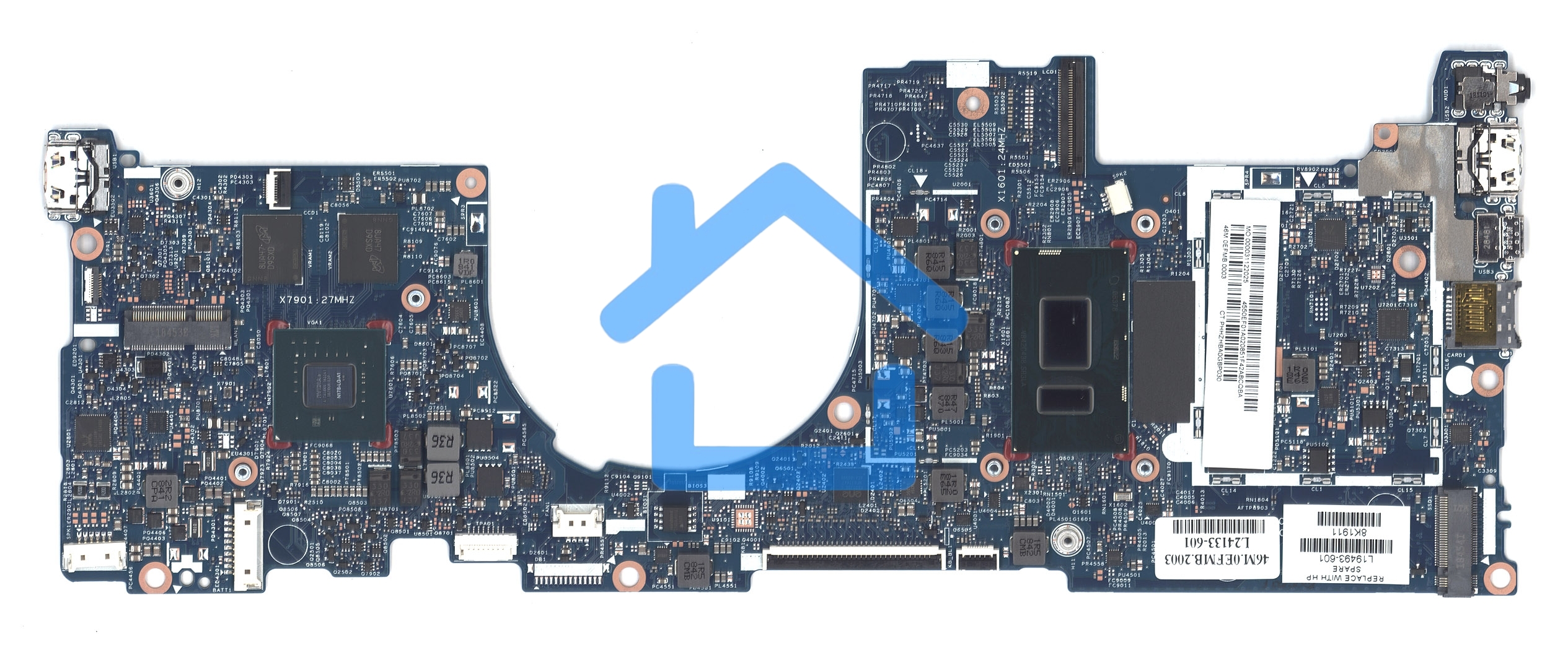 Материнская плата 17892-1N 448.0EF07.001N Envy 13-AH L19493-001 MX150