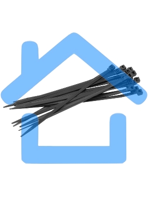 Хомут кабельный 4.8х250 нейл. черный (уп.100шт) EKF plc-cb-4.8x250