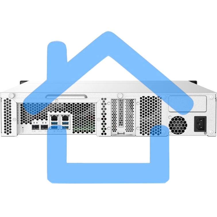 Сетевое хранилище без дисков SMB QNAP TS-832PXU-4G 8-Bay AL324 quad-core 1.7 GHz 2U rackmount NAS, 4Gb DDR4 UDIMM RAM (max 1x16Gb), SATA 6Gb/s, 2x 10GbE SFP+ LAN, 2x2.5 GbE LAN, 1x PCIe Gen2 x2 slot. W/o RAIL-B02