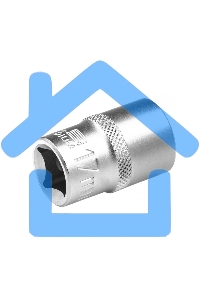 Головка торцевая, 17 мм, 12-гранная, CrV, под квадрат 1/2