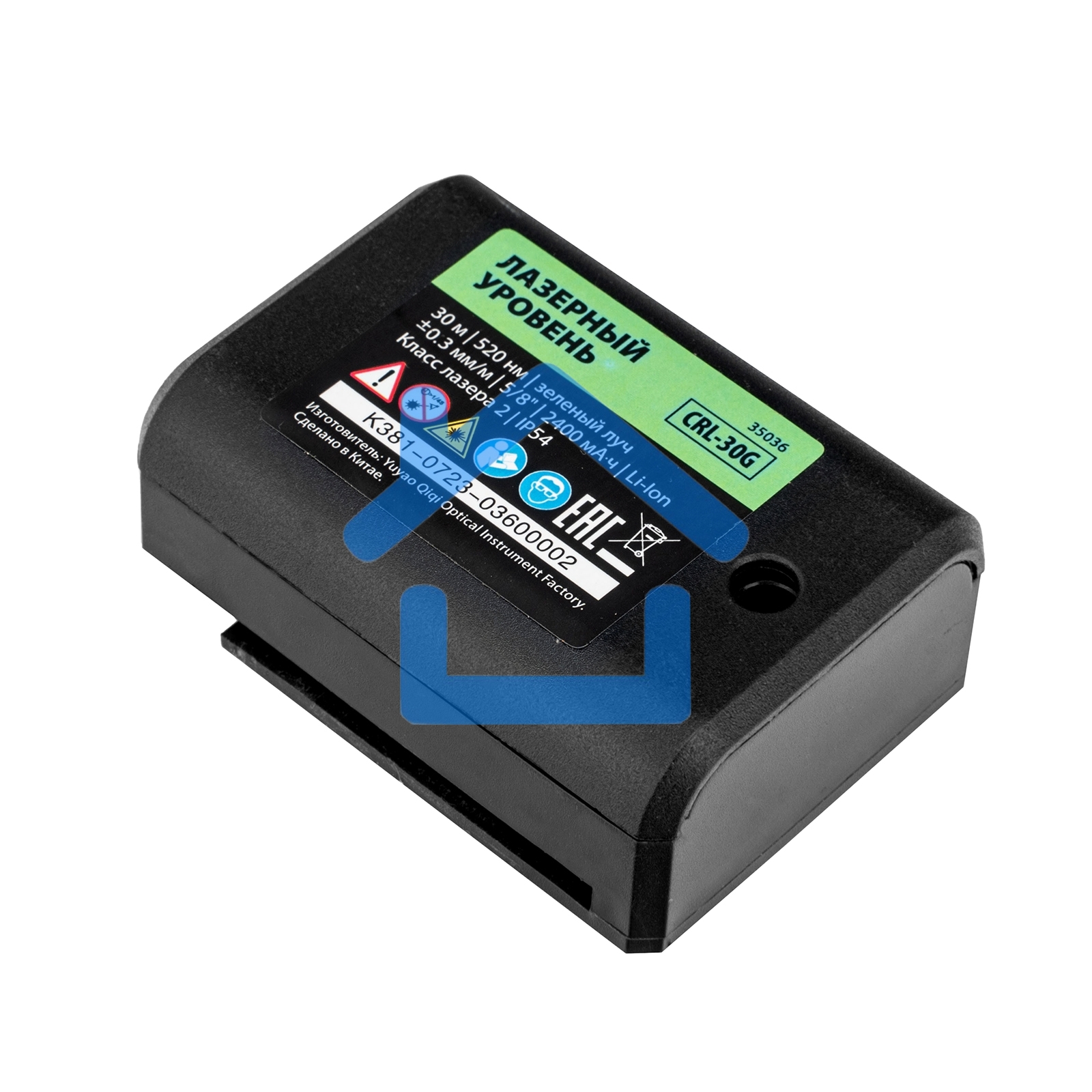 Лазерный уровень CRL-30G, 30 м, зеленый луч, акк. Li 2400 mah, резьба 5/8