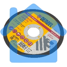 Круг отрезной по металлу Denzel WA60TBF 115х1.2х22.2мм 73753