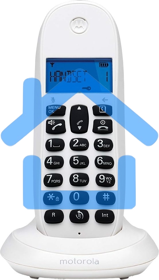 Радиотелефон Dect Motorola C1001СB+ белый АОН