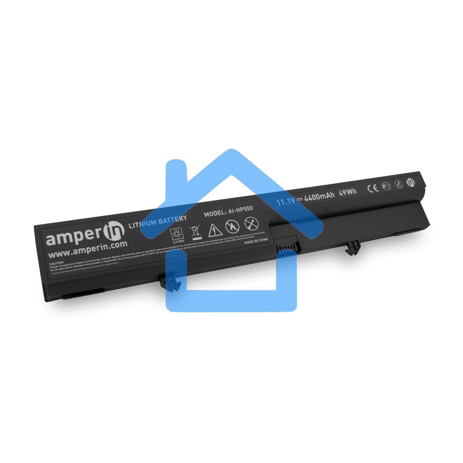 Аккумуляторная батарея Amperin для ноутбука HP Compaq 550 11.1V 4400mAh (49Wh) AI-HP550