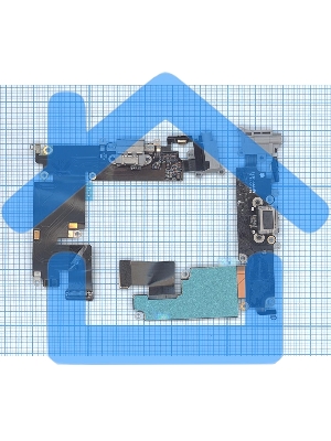 Шлейф разъема питания с аудио-разъемом для iPhone 6 Plus черный