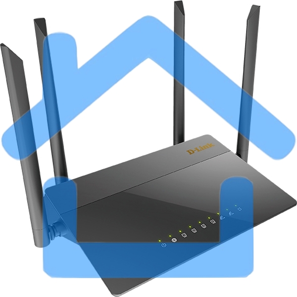 Маршрутизатор DIR-841/GF,DIR-841/GFRU AC1200 Wi-Fi Router, 1000Base-X SFP WAN, 4x100Base-TX LAN, 4x5dBi external antennas