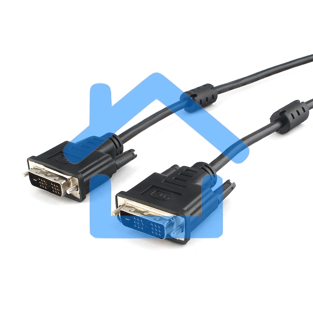 Кабель DVI-D single link Cablexpert CC-DVIL-BK-10, 19M/19M, 3.0м, CCS, черный, экран, феррит.кольца, пакет