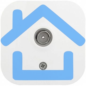 Розетка Quteo TV БЕЛ Quteo Розетка TV БЕЛ