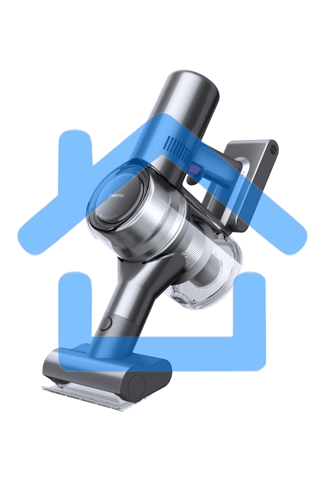 Пылесос вертикальный Dreame Cordless Vacuum Cleaner V12 серый, питание от аккумулятора, 180 Вт, уборка сухая, пылесборник 0.5 л, работа от АКБ max 90 мин