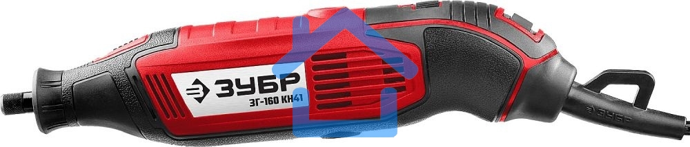 Гравер электрический, ЗУБР ЗГ-160 КН41, 220В, 160 Вт, 3.2 мм, 15000-35000 об/мин, набор насадок, цанг и державок, гибкий вал, штатив, 41 предмет, кейс